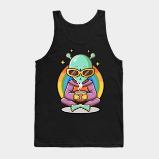 Zen Zeta - The Serene Space Sipper Tank Top